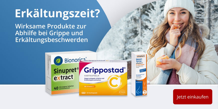 Produkte zur Linderung typischer Erkältungssymptome