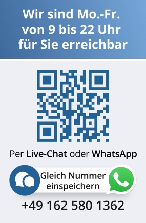 Service & Hilfe per Live-Chat oder WhatsApp
