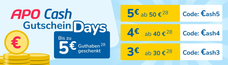 APO Cash Gutscheindays
