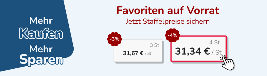Mehr kaufen, mehr sparen