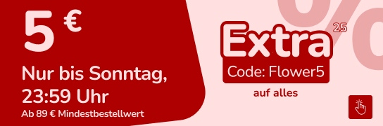 5 € Rabatt ab 89 € mit Code Flower5 – Weitere Bedingungen unter Fußnote 25