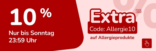 10 % Rabatt mit Code Allergie10 – Weitere Bedingungen unter Fußnote 25
