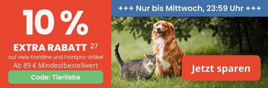 10 % Rabatt mit Code Tierliebe – Weitere Bedingungen unter Fußnote 27