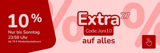 10 % Rabatt mit Code Juni10 - Weitere Bedingungen siehe Fußnote 27