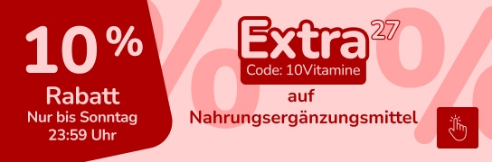 10 % Rabatt mit Code 10Vitamine - Weitere Bedingungen siehe Fußnote 27