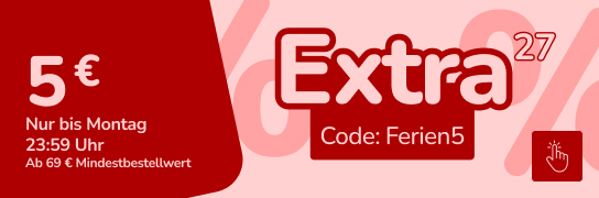 5 € Rabatt mit Code Ferien5 Weitere Bedingungen unter Fußnote 27