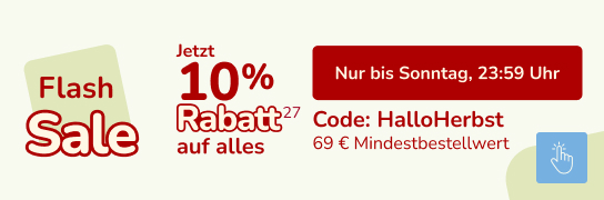 10 % Extra-Rabatt auf alles - Weitere Bedingungen siehe Fußnote 27