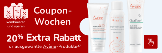 20 % Extra-Rabatt auf ausgewählte Avene-Produkte - Weitere Bedingungen siehe Fußnote 37