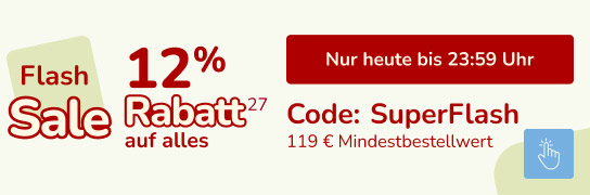 12 % Extra-Rabatt mit dem Code SuperFlash - Bedingungen siehe Fußnote 27