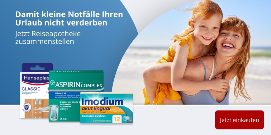 Jetzt Reiseapotheke zusammenstellen