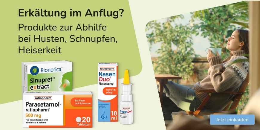 Produkte zur Abhilfe bei Husten, Schnupfen und Heiserkeit