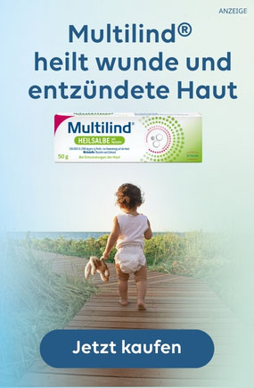 Multilind heilt wunde und entzündete Haut